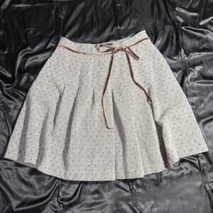 Gray polka dot skirt